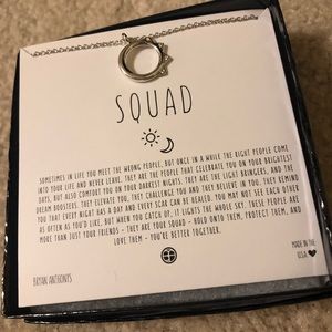 Brand new “squad” silver sun necklace